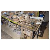 Contents, misc hardware bench shelf, saw