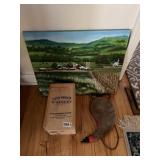 OIL AND CANVAS WHISKEY BOX, WATER CAMEL