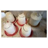 5 CHICKEN FEEDERS