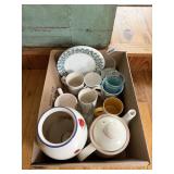CERAMIC VASE, MUGS ETC