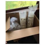 Partial case of clear deli containers