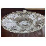 PRESSED GLASS SERVING DISH