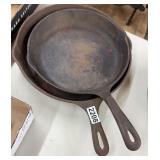 WAGNER WARE CAST IRON SKILLETS 11.75" & 10.5"