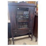DEPRESSION MAHOGANY CHINA CABINET