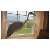 EARLY WOODEN CRANE BODY/HEAD - NO LEGS