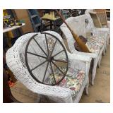 3 PC WICKER SET - COUCH, 2 CHAIRS