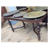 DEPRESSION MAHOGANY DINING ROOM TABLE