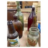 6 ANTIQUE BOTTLES
