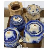 5 PCS EARLY POTTERY - ALL HAVE DAMAGE