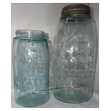 AQUA MASON JARS ZINC LID 64OZ, NO LID QUART