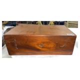 EARLY DOVETAILED BOX MAHOGANY 16"X10"X5.5"