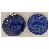STAFFORDSHIRE 2 SAUCERS