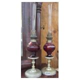 ANTIQUE GERMAN W&W KOSMOS CRANBERRY GLASS