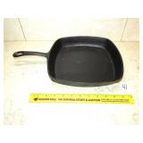 Cast Iron 10 Inches Square Skillet - Has a Chip