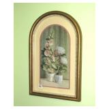 Framed Decorator Print  - Measures Approx. 13 1/2