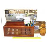 Desk Organizers, a Laminator, and Office Supplies