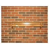 Wooden Shelf with Quilt Rack Measures Approx. 43
