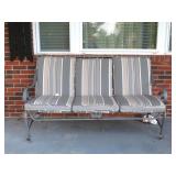 Wrought Iron Patio Sofa has some rust - Located