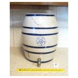 Stoneware Water Cooler / Dispenser Marked with a