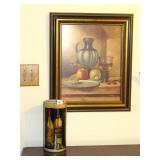 Framed Print on Canvas Measures Approx. 21 x 25