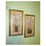 (2) Framed Decorator Prints - Print Measures