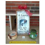 Fishing Related Dï¿½cor, Wall Hanging, Coasters and