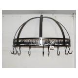 Pot Rack Measures Approx. 24W x 12D x 12T -