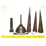Vintage Oil Can, Tobacco Spikes, Water Hose