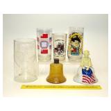Group of Vintage Avon Bottles & Drink Glasses -