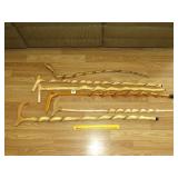 (6) Twisted Wood Canes - Located in BR2