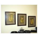 Framed Decorator Prints - Measures Approx. 18