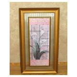 Framed Decorated Print - Measures Approx. 15 1/2