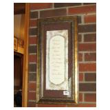 Framed Bible Verse 1 Cor. 13:4 - Measures Approx.
