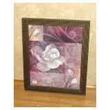 Framed Decorator Print Measures Approx. 19 1/2 x