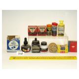 Group of Vintage Tacks, Ink Jars and More -