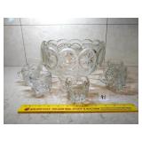 Punch Bowl with 7 Cups - Located in Dining Room