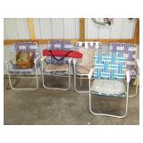 (5) Aluminum Folding Lawn Chairs, at least (2)