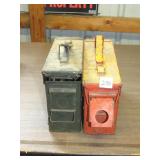 (2) Metal Ammo Boxes