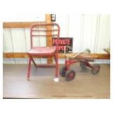 Vintage Wee Wheeler Scooter and a Vintage Child