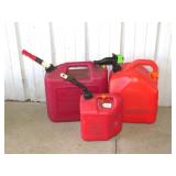(3) Plastic Gas Cans