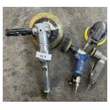 Group lot of pneumatic sanders & buffers