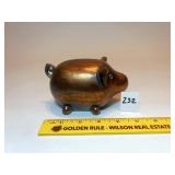 Vintage Metal pig bank