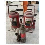 (3) Hydraulic Jacks; (2) 20-Ton