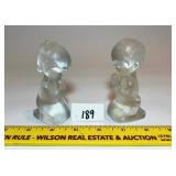 Pair of Fenton Praying Boy & Girl
