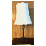 Wrought Iron Lamp w/ shade; measures approx. 33