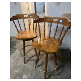 Matching Pair of Bar Stools; do show some wear to