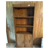 Shelf Unit (not solid wood); has sliding doors at