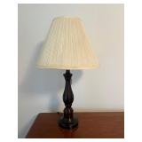 Metal Lamp w/ shade; measures approx. 25 in T