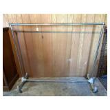 Clothing Rack on wheels; measures approx. 49 1/2