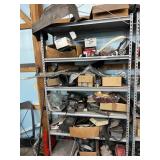 Shelving Unit with Contents; All automotive parts
